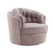 Eloise Mauve Velvet Swivel Chair image