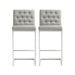 Helsinki Light Grey Steel Barstool (Set of 2) image