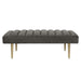 Jax Grey Velvet Bench image