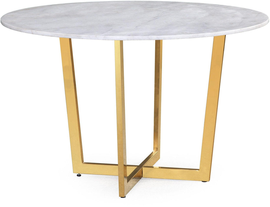 Maxim White Marble Dining Table image