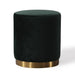 Opal Green Velvet Ottoman image