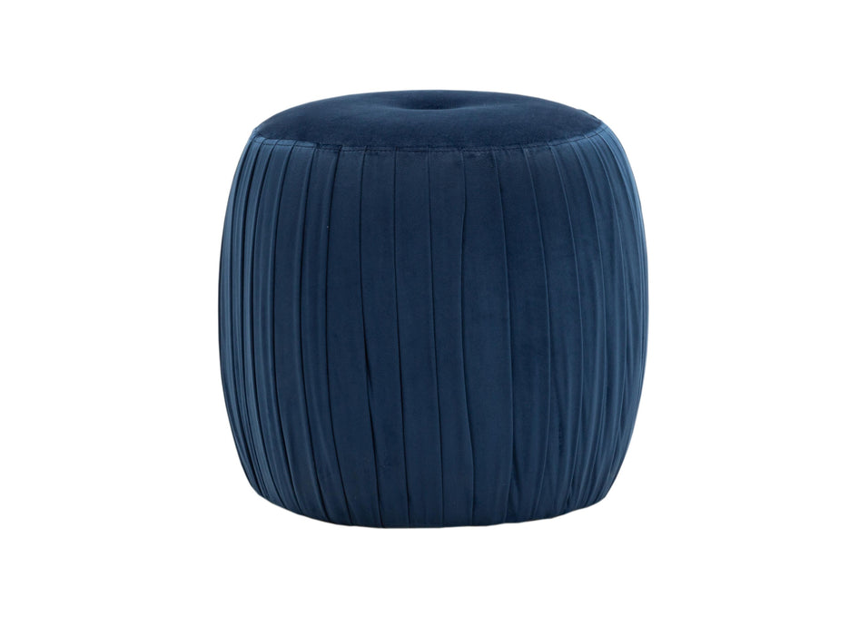 Sommer Navy Velvet Ottoman image