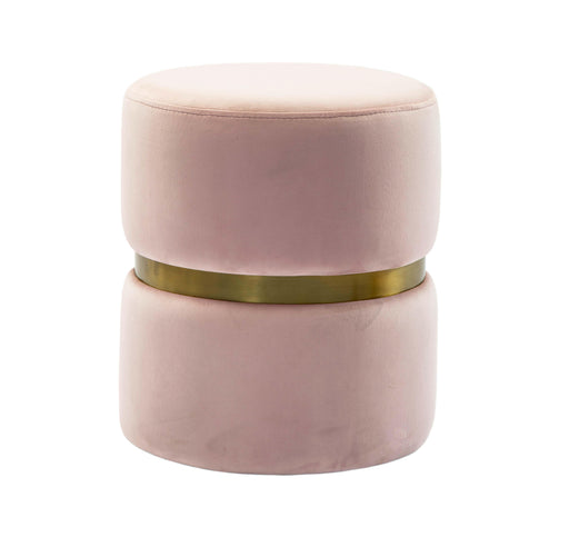 Yamma Blush Velvet Ottoman image