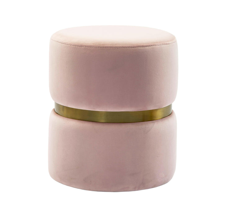 Yamma Blush Velvet Ottoman image