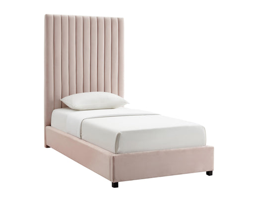 Arabelle Blush Velvet Bed in Twin image