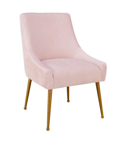 Beatrix Pleated Blush Velvet Side Chair image