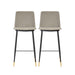 Evora Grey Velvet Counter Stool Set of 2 image