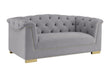 Farah Grey Velvet Loveseat image