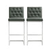 Helsinki Grey Stainless Steel Barstool  - Set of 2 image