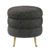 Ladder Black Tweed Ottoman image