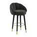 Myla Black Swivel Bar Stool image