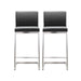 Parma Grey Stainless Steel Counter Stool - Set of 2 image