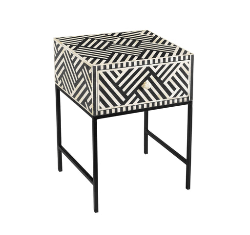 Noire Bone Inlay Side Table image