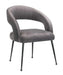 Rocco Grey Velvet Dining Chair image