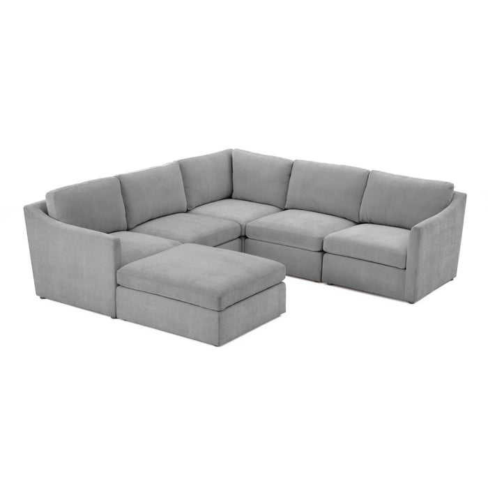 Aiden Gray Modular Chaise Sectional