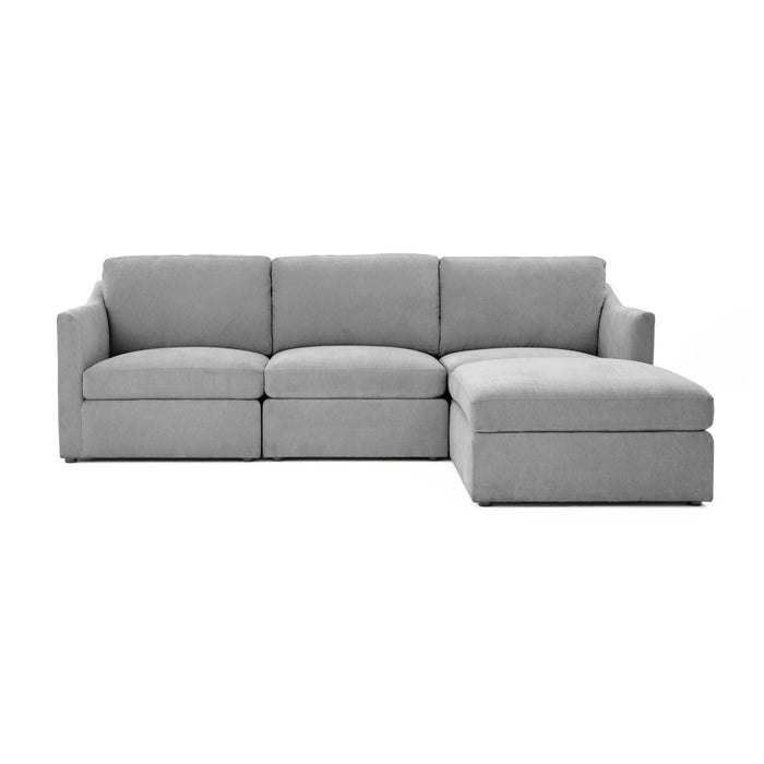 Aiden Gray Modular Small Chaise Sectional