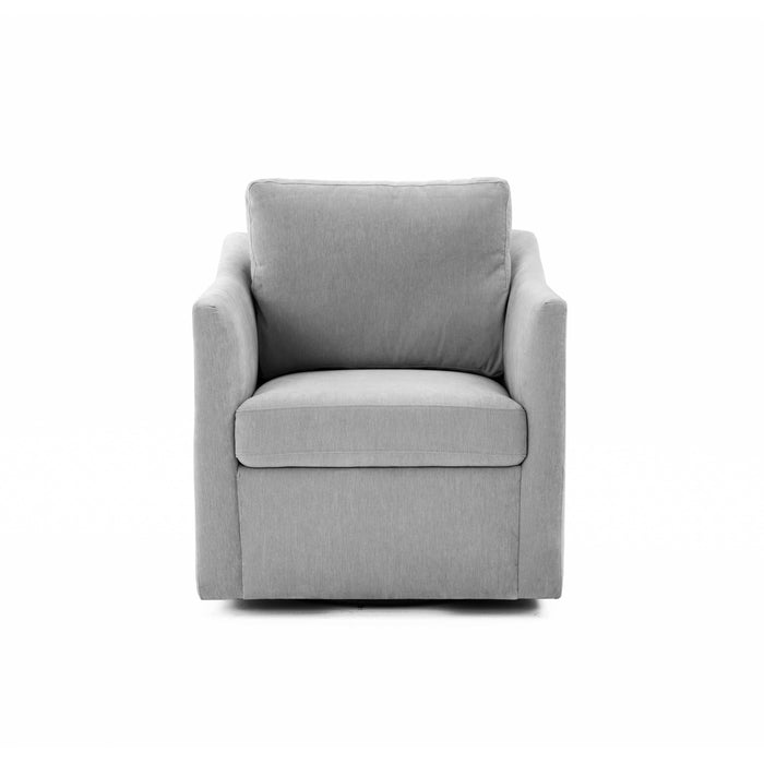 Aiden Gray Swivel Armchair