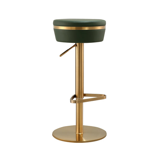 Astro Malachite Green and Gold Adjustable Stool image