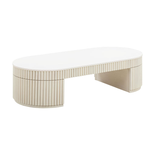 Bella Cream Oval Coffee Table image