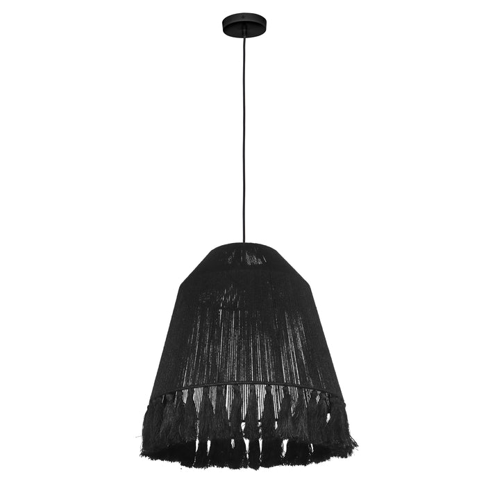 Bokaro Black Jute Large Pendant Lamp