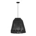 Bokaro Black Jute Large Pendant Lamp image