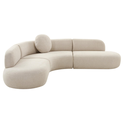 Broohah Beige Linen Sectional image