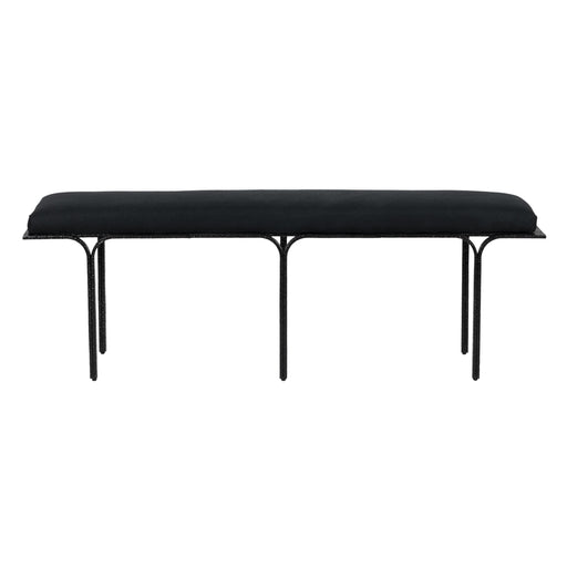 Bryn Black Linen Bench image