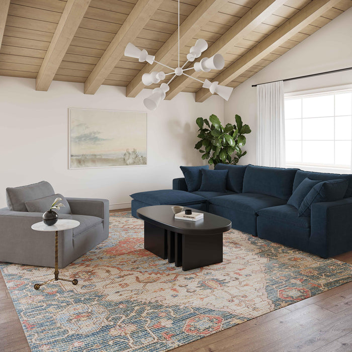 Cali Navy Modular 4 Piece Sectional