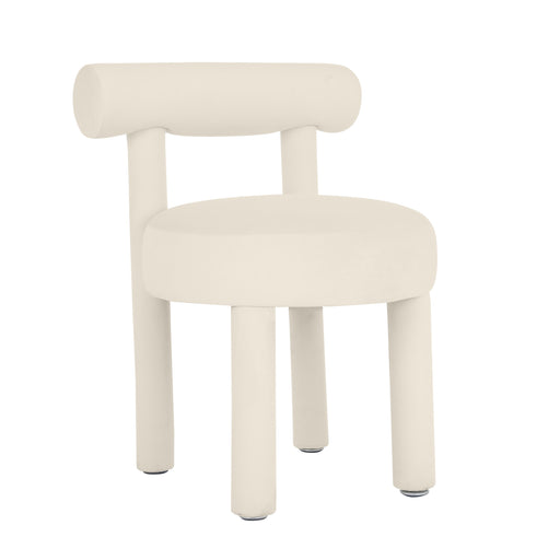 Carmel Cream Velvet Dining Chair image