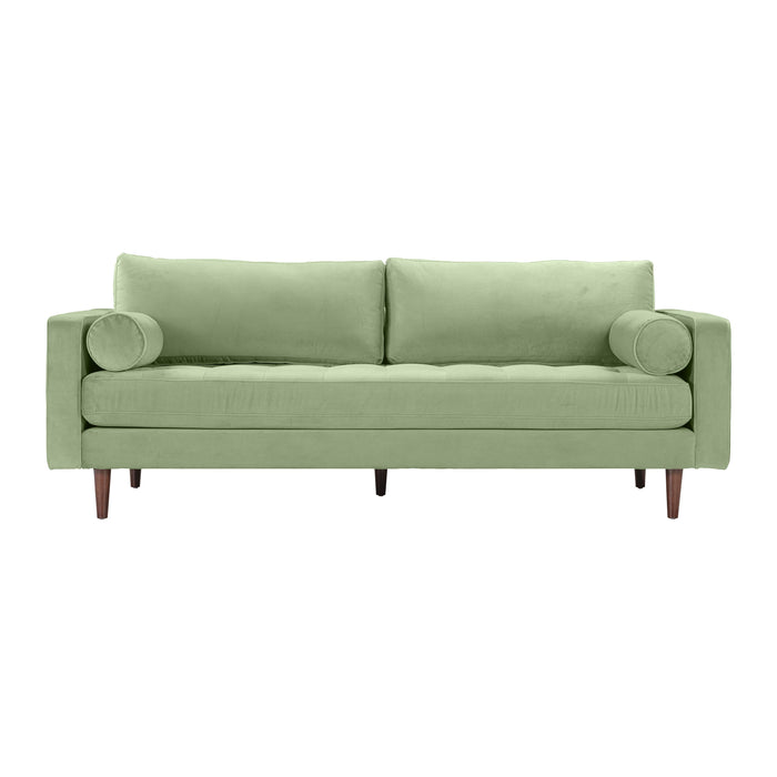 Cave Sage Green Velvet Sofa