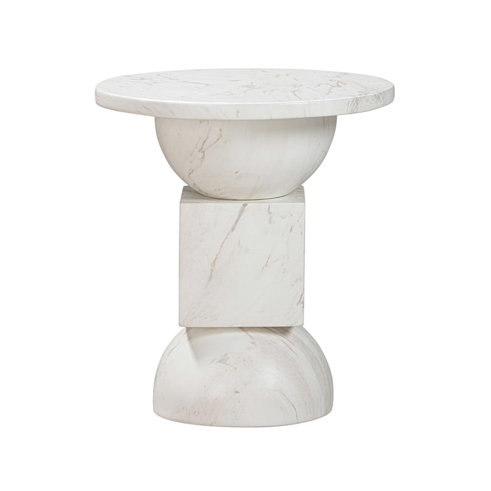 Chip Marble Print Indoor / Outdoor Side Table image