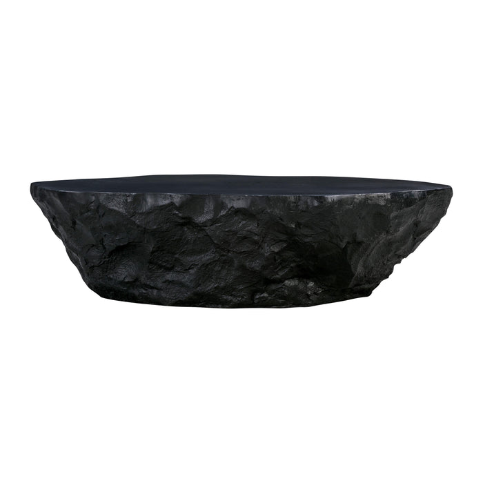 Crag Black Concrete Coffee Table