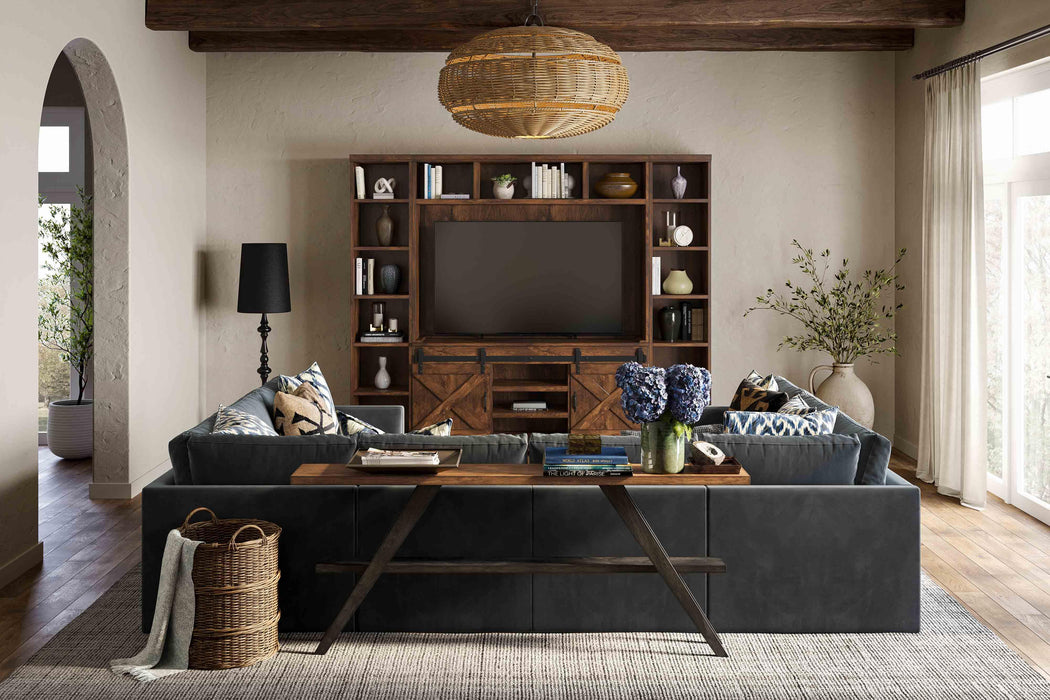 Dawson Rustic Brown Entertainment Wall image