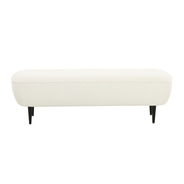 Denise Cream Boucle Bench