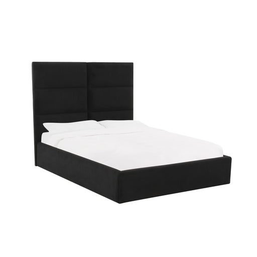 Eliana Black Velvet King Bed image