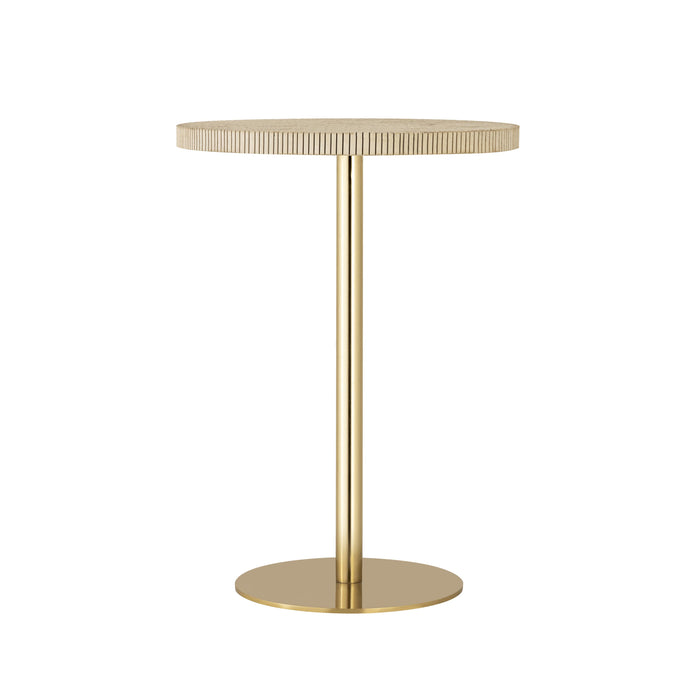 Fiona Gold Stone Side Table