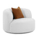 Fickle Grey Velvet Swivel Chair image