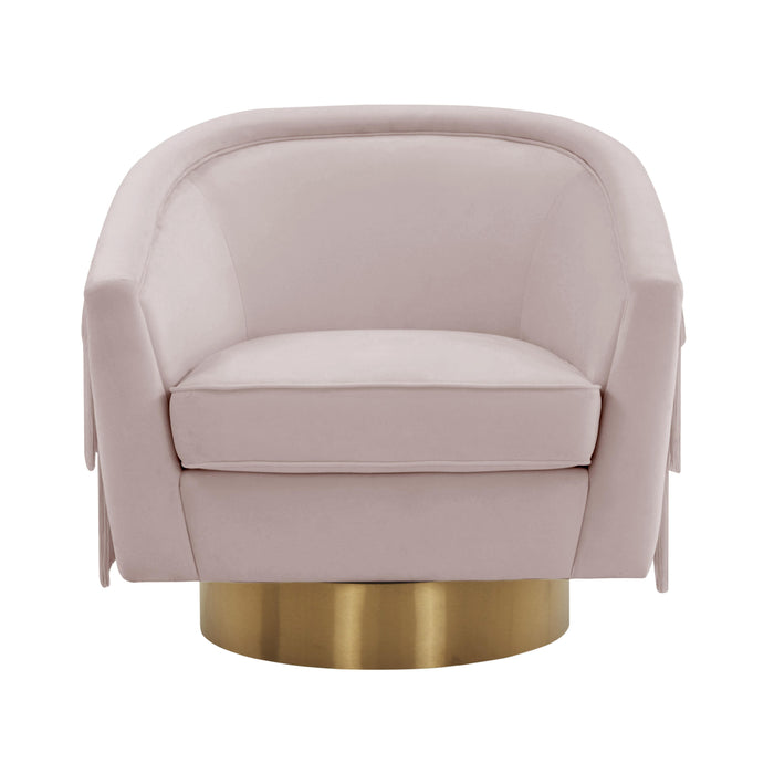 Flapper Blush Swivel Chair