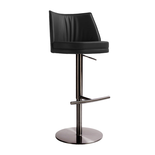 Gala Black Vegan Leather on Adjustable Stool image