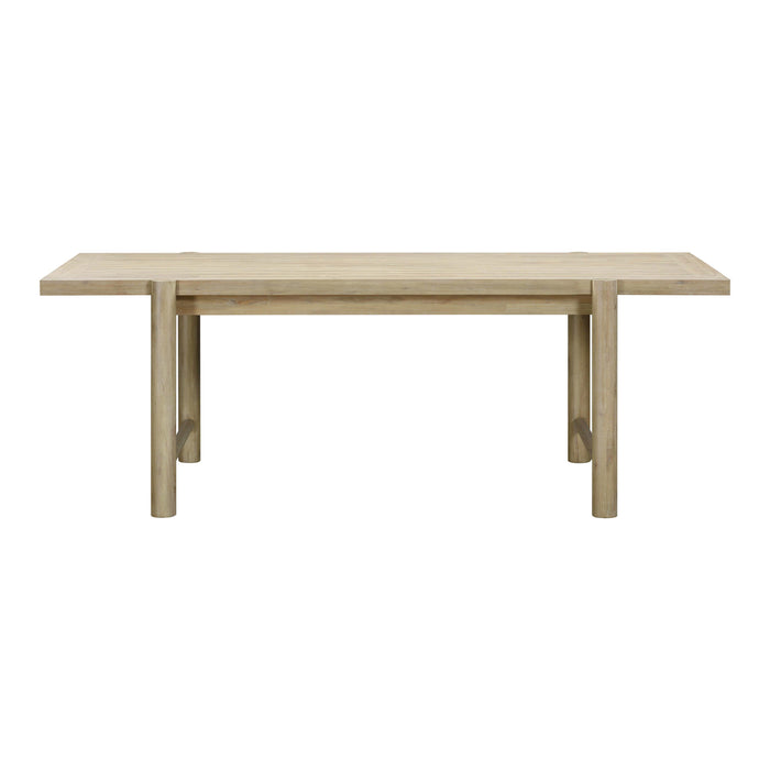 Gata Light Teak Outdoor Rectangular Dining Table