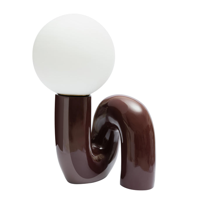 Gossip Burgundy Table Lamp