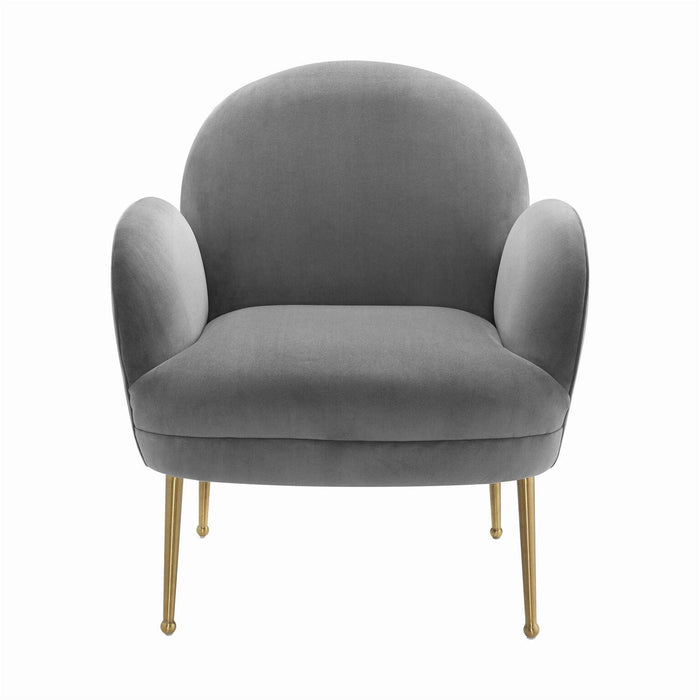 Gwen Grey Velvet Chair