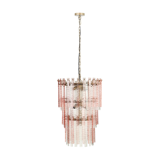 Hampshire Pink Acrylic 3-Tier Chandelier image