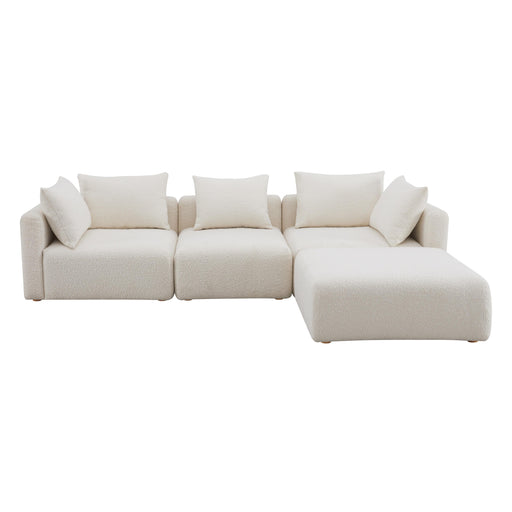 Hangover Cream Boucle 4-Piece Modular Sectional image