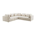 Hangover Cream Linen 5-Piece Modular L-Sectional image