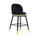 Harley Black Velvet Counter Stool image