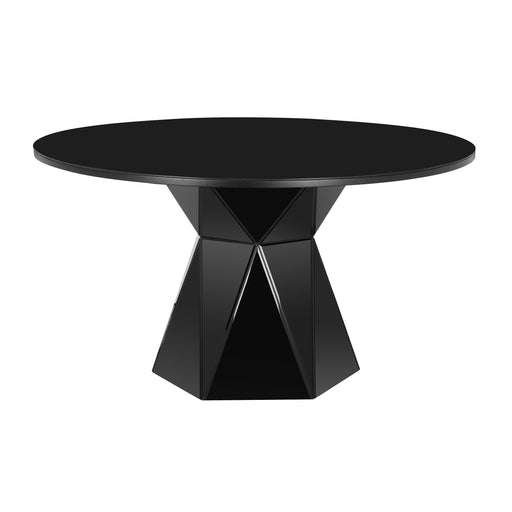 Iris Black Glass Dining Table image