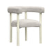 Jackie Cream Outdoor Textured Dining Chair image