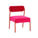 Jolene Hot Pink Velvet Accent Chair image