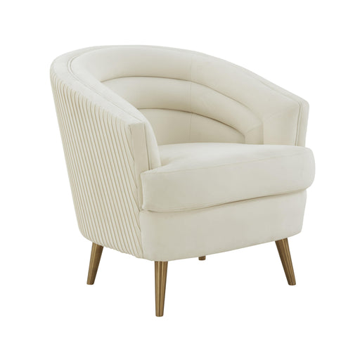 Jules Cream Velvet Accent Chair image